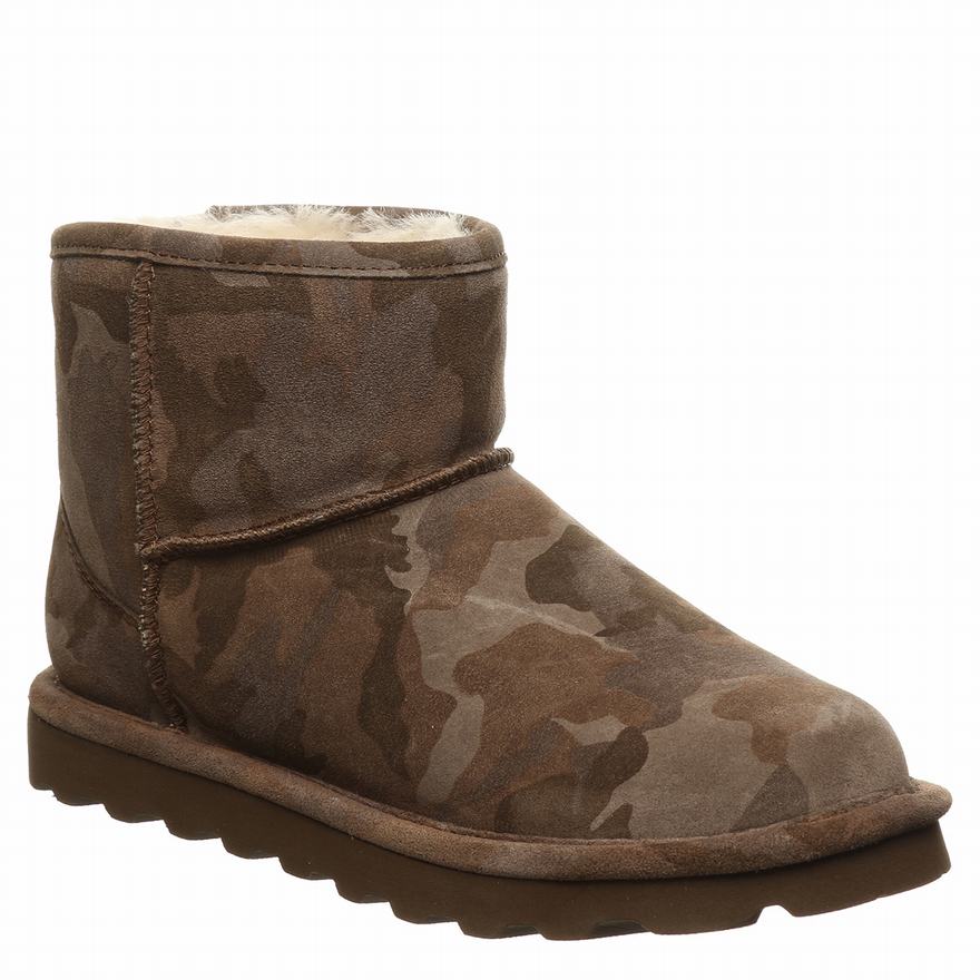 Bearpaw Aleesa Exotic Snow Boots UK - Women's Boots Camo ||HLQRAV-671||